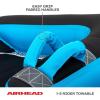 Airhead Ripple Effect 2-3 Rider Towable Tube for Boating and Water Sports – Kwik-Connect Tow System, Full Nylon Cover, Bolster Fins, Patented Speed Valve(2-Rider)