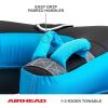 Airhead Ripple Effect 2-3 Rider Towable Tube for Boating and Water Sports – Kwik-Connect Tow System, Full Nylon Cover, Bolster Fins, Patented Speed Valve(3-Rider)