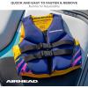 Airhead Santa Monica Life Vest Multiple Sizes – Swim Vests for Adults, Children & Youth – Kwik Dry Neolite Fabric – USCG Approved(Adult Medium)