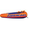 Airhead Slice Towable 2-4 Rider Models, Tube for Boating and Water Sports, Heavy Duty Full Nylon Cover with Zipper, EVA Foam Pads, and Patented Speed Safety Valve for Easy Inflating & Deflating(Orange – 3 Rider)