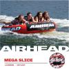 Airhead Slice Towable 2-4 Rider Models, Tube for Boating and Water Sports, Heavy Duty Full Nylon Cover with Zipper, EVA Foam Pads, and Patented Speed Safety Valve for Easy Inflating & Deflating(Red – 4 Rider)