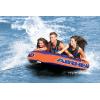 Airhead Slice Towable 2-4 Rider Models, Tube for Boating and Water Sports, Heavy Duty Full Nylon Cover with Zipper, EVA Foam Pads, and Patented Speed Safety Valve for Easy Inflating & Deflating(Orange – 3 Rider)