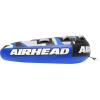 Airhead Slice Towable 2-4 Rider Models, Tube for Boating and Water Sports, Heavy Duty Full Nylon Cover with Zipper, EVA Foam Pads, and Patented Speed Safety Valve for Easy Inflating & Deflating(Blue – 3 Rider)