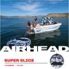 Airhead Slice Towable 2-4 Rider Models, Tube for Boating and Water Sports, Heavy Duty Full Nylon Cover with Zipper, EVA Foam Pads, and Patented Speed Safety Valve for Easy Inflating & Deflating(Blue – 3 Rider)
