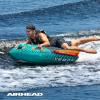 Airhead Slice Towable 2-4 Rider Models, Tube for Boating and Water Sports, Heavy Duty Full Nylon Cover with Zipper, EVA Foam Pads, and Patented Speed Safety Valve for Easy Inflating & Deflating(Verge – 1 Rider)