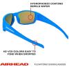 Airhead Sport Floating Sunglasses | Lightweight Sport Frame with Polarized Anti-Reflective UV Ray Blocking Lenses(Blue)