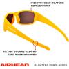 Airhead Sport Floating Sunglasses | Lightweight Sport Frame with Polarized Anti-Reflective UV Ray Blocking Lenses(Orange)