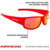 Airhead Sport Floating Sunglasses | Lightweight Sport Frame with Polarized Anti-Reflective UV Ray Blocking Lenses(Red)