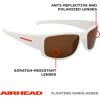 Airhead Sport Floating Sunglasses | Lightweight Sport Frame with Polarized Anti-Reflective UV Ray Blocking Lenses(White)