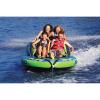 Airhead Switchback Towable 1-4 Rider Tube for Boating and Water Sports, Double-Stitched Full Nylon Cover and Patented Speed Safety Valve for Easy Inflating and Deflating(1-4 Rider Tube)