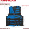 Airhead Trend Life Jacket, Coast Guard Approved, Men’s, Women’s and Youth Sizes(Blue)