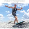 Airhead Wakesurf Boards, EVA Traction Pads, Adjustable Foot Straps, Great for All Skill Levels, Multiple Sizes/Styles(Current Classic – 55″)