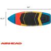 Airhead Wakesurf Boards, EVA Traction Pads, Adjustable Foot Straps, Great for All Skill Levels, Multiple Sizes/Styles(FRACTION (Fiberglass))