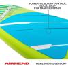 Airhead Wakesurf Boards, EVA Traction Pads, Adjustable Foot Straps, Great for All Skill Levels, Multiple Sizes/Styles(Segment Stripes – 58″)