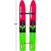 Airhead Watermelon 47″ Combo Water Skis with Removable Training bar with Double Handle Rope and Adjustable bindings US Child Size 5-12