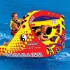 SPORTSSTUFF Poparazzi 1-3 Rider Towable Tube for Boating, Red(1-3 Rider)