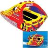 SPORTSSTUFF Poparazzi 1-3 Rider Towable Tube for Boating, Red(1-3 Rider)