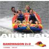 SportsStuff Bandwagon 2+2 Towable 1-4 Rider Tube for Boating and Water Sports, Kwik-Connect Tow, Heavy-Duty Full Nylon Cover & EVA Padding(Motorcycle)