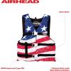 Sportstuff Type III Life Jacket US Coast Guard Approved Open Sides with 3 Body Belts & Buckles Quick Dry Fabric, Secure Fit, Comfortable Stars & Stripes(Jacket)