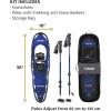 Yukon Charlie’s Advanced Snowshoe Kit, Includes Snowshoes, Trekking Poles and Travel Bag(10×36)