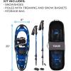 Yukon Charlie’s Advanced Snowshoe Kit, Includes Snowshoes, Trekking Poles and Travel Bag(8×25)