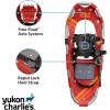 Yukon Charlie’s Champion Snowshoe Kit, Includes Snowshoes, Trekking Poles and Travel Bag, Snowshoeing Kits for Men & Women, Multiple Sizes & Models(Red)