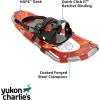 Yukon Charlie’s Champion Snowshoe Kit, Includes Snowshoes, Trekking Poles and Travel Bag, Snowshoeing Kits for Men & Women, Multiple Sizes & Models(Red)