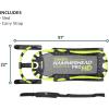 Yukon Charlie’s Hammerhead Pro HD Sled | Single Rider, Speed and Steering Control, 52-inch x 22-inch(Sled)