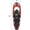 Yukon Charlie’s Yukon Charlies Advanced Spin Snowshoe, 930,Red