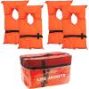 Airhead Adult Type II Keyhole Life Jacket, Multiple Colors and Sizes, Coast Guard Approved(Adult – 4 Pack)