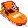 Airhead Mable Inflatable Towable Tube, 1-4 Rider Models, Dual Tow Points, Full Nylon Cover, EVA Foam Pads, Patented Speed Valve, Boat Tubes and Towables(1 Rider Orange)