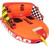 Airhead Mable Inflatable Towable Tube, 1-4 Rider Models, Dual Tow Points, Full Nylon Cover, EVA Foam Pads, Patented Speed Valve, Boat Tubes and Towables(2 Rider Orange)