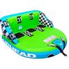 Airhead Mable Inflatable Towable Tube, 1-4 Rider Models, Dual Tow Points, Full Nylon Cover, EVA Foam Pads, Patented Speed Valve, Boat Tubes and Towables(3 Rider Green)