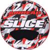 Airhead Slice Towable 2-4 Rider Models, Tube for Boating and Water Sports, Heavy Duty Full Nylon Cover with Zipper, EVA Foam Pads, and Patented Speed Safety Valve for Easy Inflating & Deflating(Red – 4 Rider)