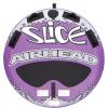 Airhead Slice Towable 2-4 Rider Models, Tube for Boating and Water Sports, Heavy Duty Full Nylon Cover with Zipper, EVA Foam Pads, and Patented Speed Safety Valve for Easy Inflating & Deflating(Purple – 2 Rider)