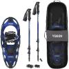 Yukon Charlie’s Advanced Snowshoe Kit, Includes Snowshoes, Trekking Poles and Travel Bag(8×21)