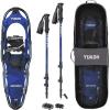 Yukon Charlie’s Advanced Snowshoe Kit, Includes Snowshoes, Trekking Poles and Travel Bag(9×30)