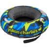 Yukon Charlie’s Inflatable Snow Tube 46” – Heavy-Duty Snow Sled with Polyester Cover, Slick PVC Bottom, and Foam Handles – Perfect for Kids Ages 7+(Camo)