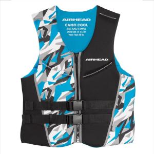 AIRHEAD Men’s Camo Cool Neolite Kwik-Dry Life Jacket, Coast Guard Approved(X-Small)