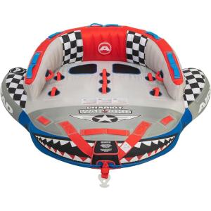 Airhead Chariot Warbird, 1-3 Rider Towable Tube for Boating, Multiple Size Options Available(1-2 Rider)