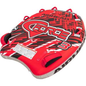 Airhead G-Force Inflatable Towable Tube | 2-4 Rider Models | Dual Tow Points | Full Nylon Cover | Kwik-Connect | Patented Speed Valve | Boat Tubes and Towables(G-Force 3 Rider)
