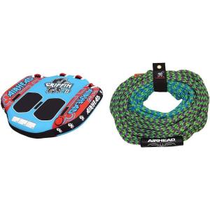 Airhead Griffin, Towable Tube for Boating(Towable Tube + Tow Rope)