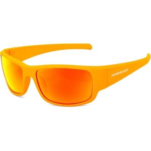 Airhead Sport Floating Sunglasses | Lightweight Sport Frame with Polarized Anti-Reflective UV Ray Blocking Lenses(Orange)