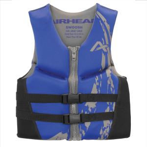 Airhead Swoosh Kwik-Dry Neolite Life Jacket, US Coast Goard Approved Type III Life Jacket, Adult and Youth Sizes(Blue)