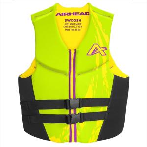 Airhead Swoosh Kwik-Dry Neolite Life Jacket, US Coast Goard Approved Type III Life Jacket, Adult and Youth Sizes(Green)
