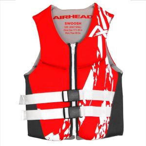 Airhead Swoosh Kwik-Dry Neolite Life Jacket, US Coast Goard Approved Type III Life Jacket, Adult and Youth Sizes(Red)