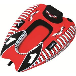 Airhead Viper Towable 1-3 Rider Models, Tube for Boating and Water Sports, Heavy Duty Full Nylon Cover(1 Rider)