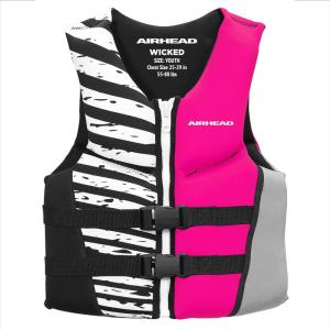 Airhead Wicked Kwik-Dry NeoLite Flex Lift Jacket | US Coast Guard Approved, Designed for Water Sports, Multiple Sizes(Youth & Women)