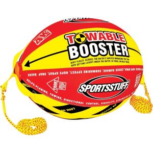 SportsStuff Booster Towable Tube Ball Towable Rope for Lift and Visibility, 60 ft Rope with 4,100 lb Break Strength(inflated (38in x 28in))