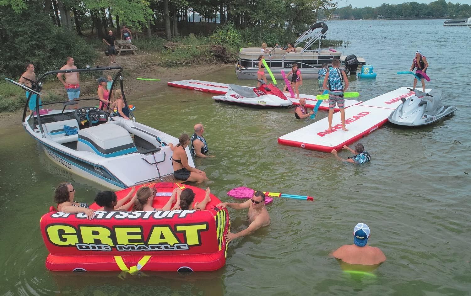 image:imageAIRHEAD Comfort Saddle Pool Float Sun Comfort amp Cove Models Pool and Lake Chair Multiple ColorsStylesSapphire Swirl